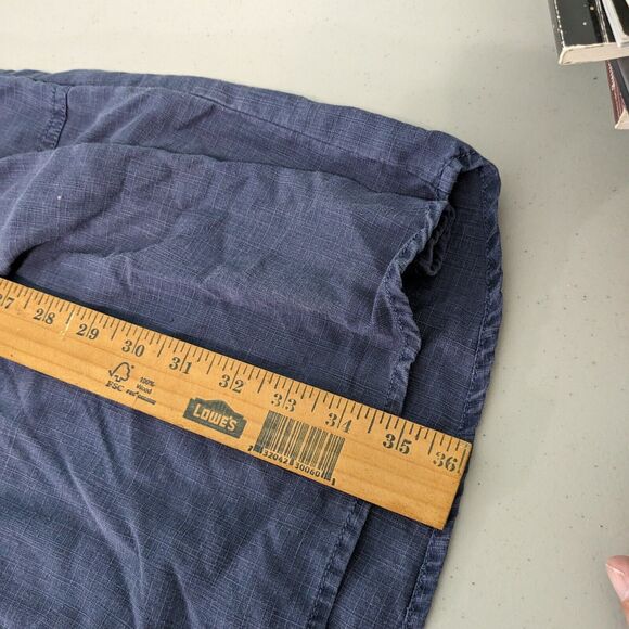 Orvis Women's Roll Tab Sleeve Button Pack Go Shirt Dress blue medium - Picture 4 of 5